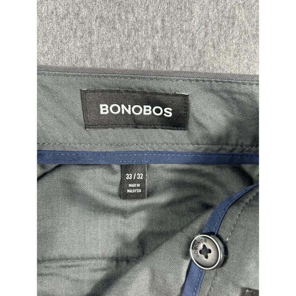 Bonobos Friday Slim FitChino Pants‎ in Grey 33/32